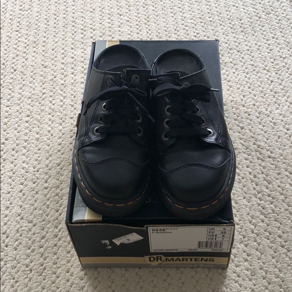 Dr Martens Vintage slip on Mules Black size 7